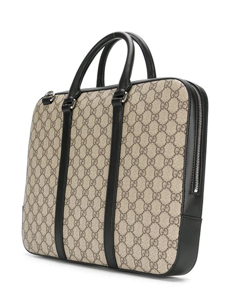 gucci leather laptop bag.